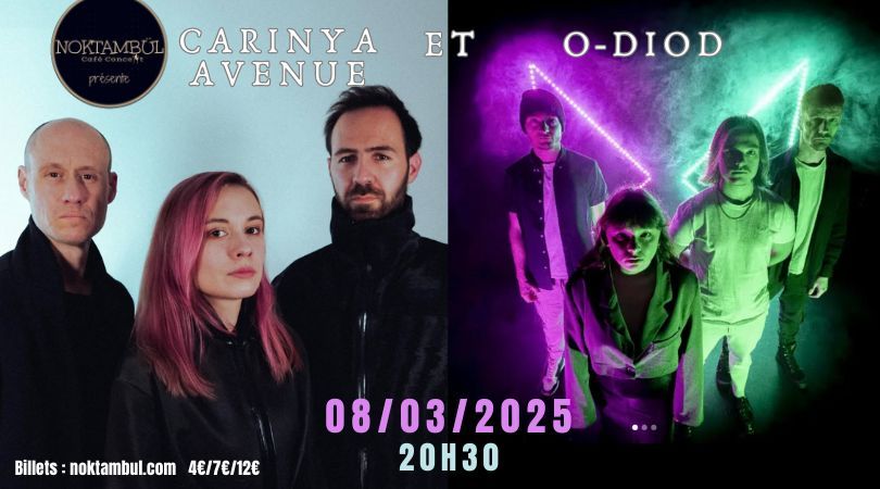 Carinya Avenue\u30fbpop trip\/hop \/\/ O-Diod \u30fb Rock progressif \u00e9lectro @Noktamb\u00fcl_Rennes