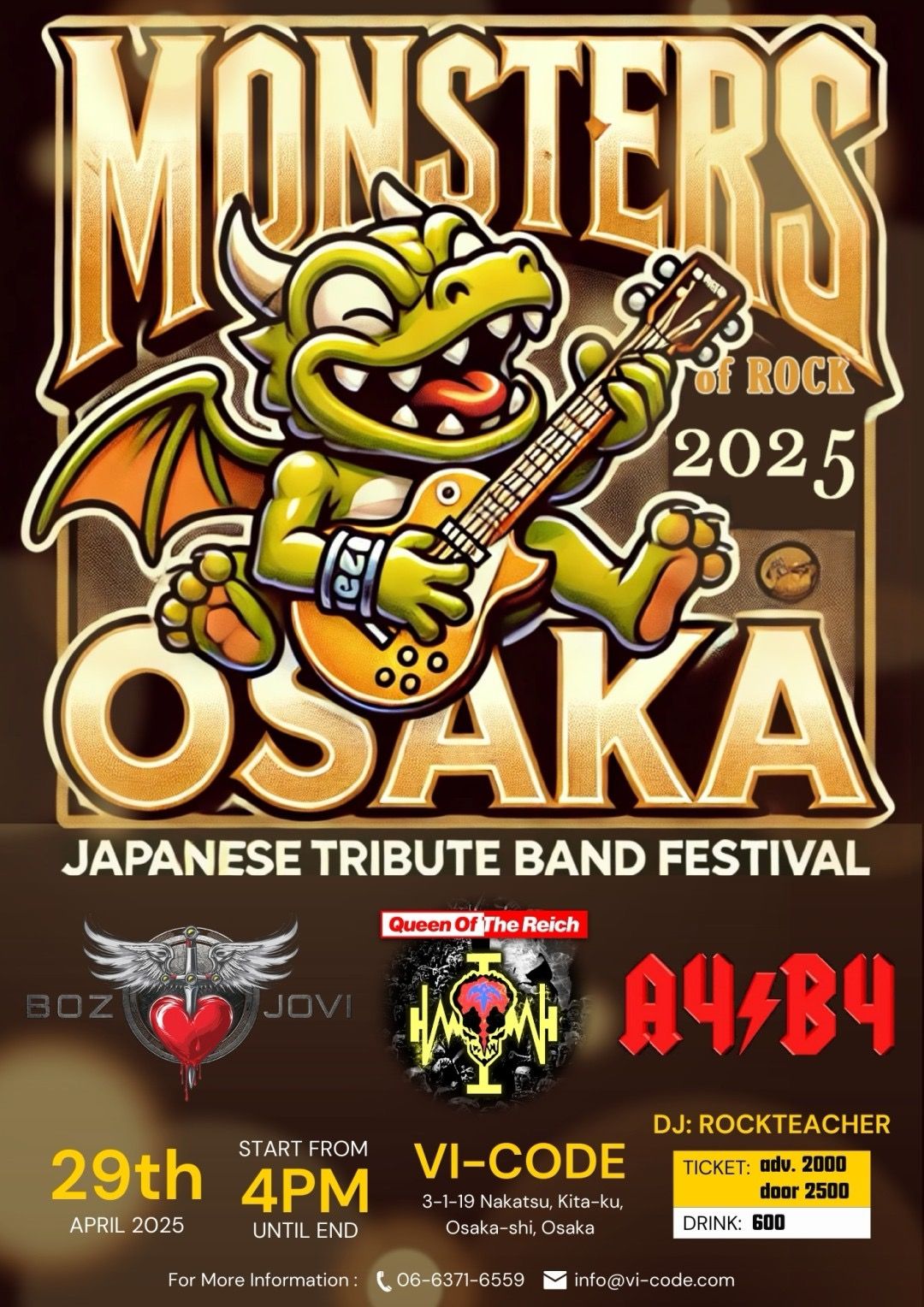 Monsters of Rock Osaka 2025 \uff5e Japanese Tributeband Festival \uff5e