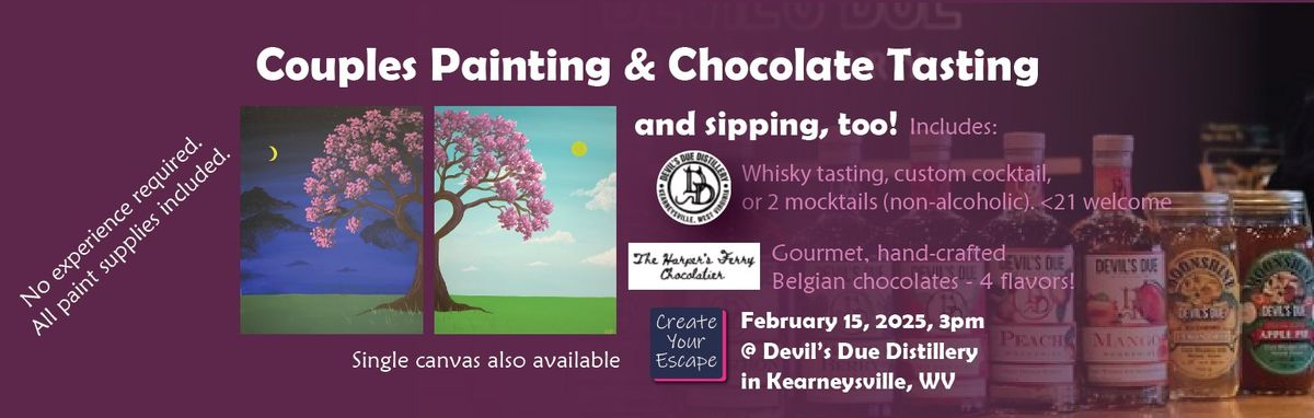 Couples Painting & Chocolate Tasting... and Sipping, too!