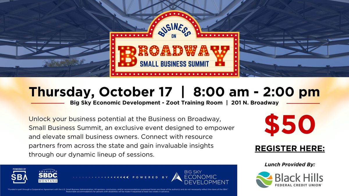 Business on Broadway | Small Business Summit