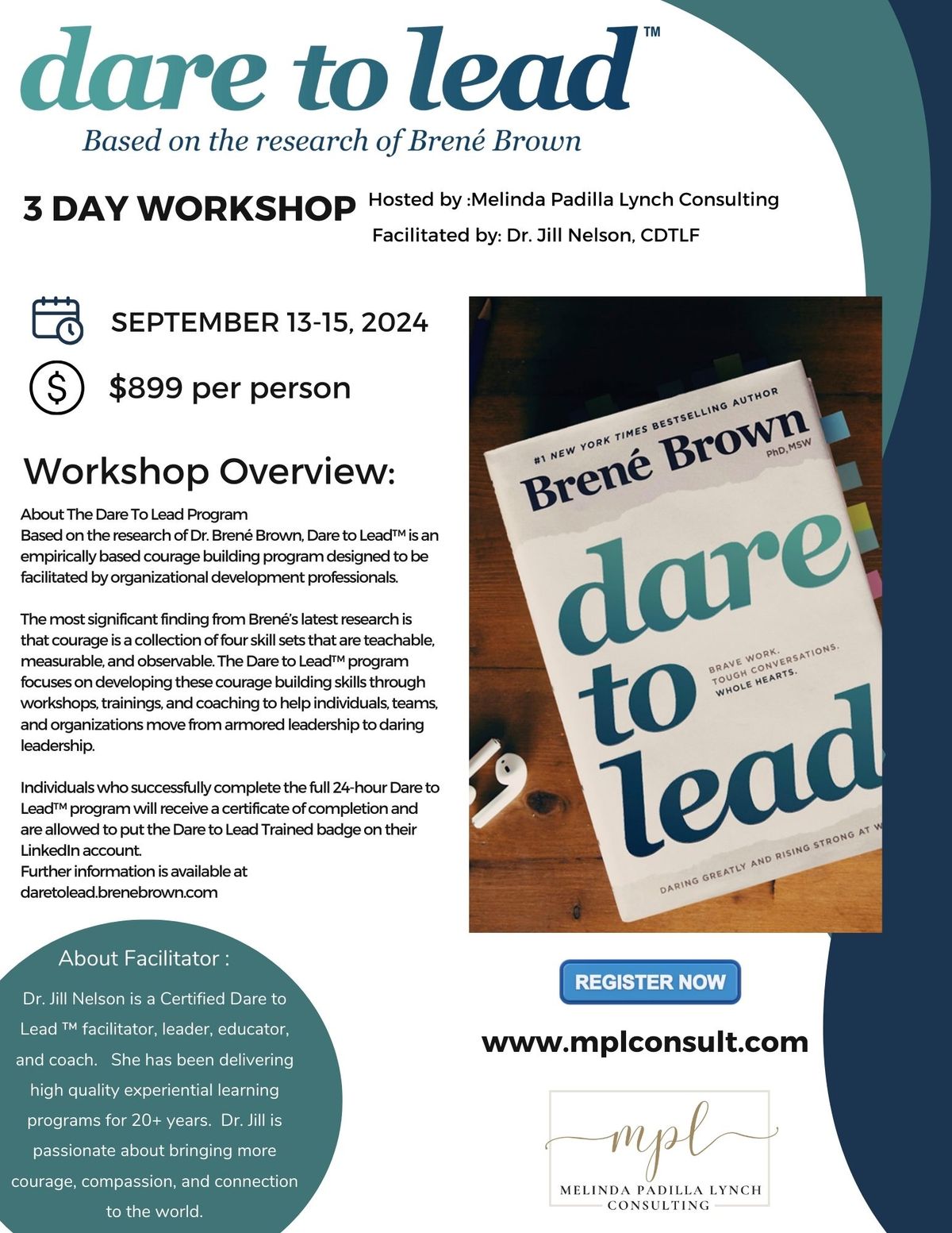 Dare to Lead 3 Day Workshop