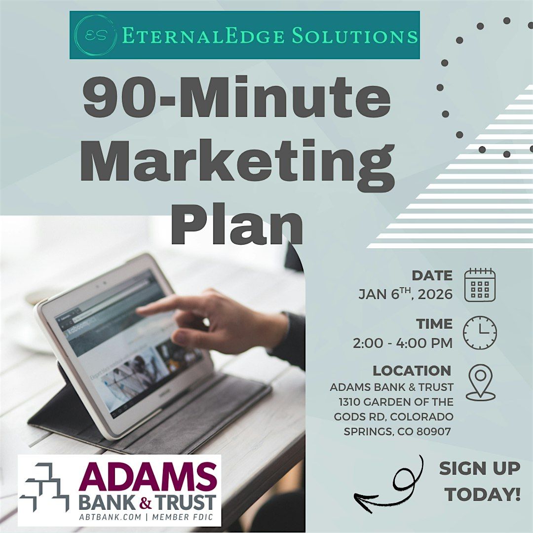 90 Min Marketing Plan - 2026 Planning Work Shop
