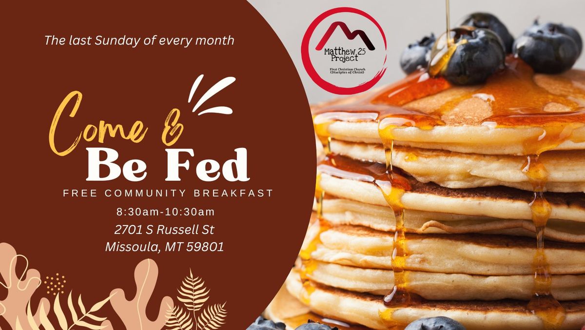 Come and Be Fed Community Breakfast