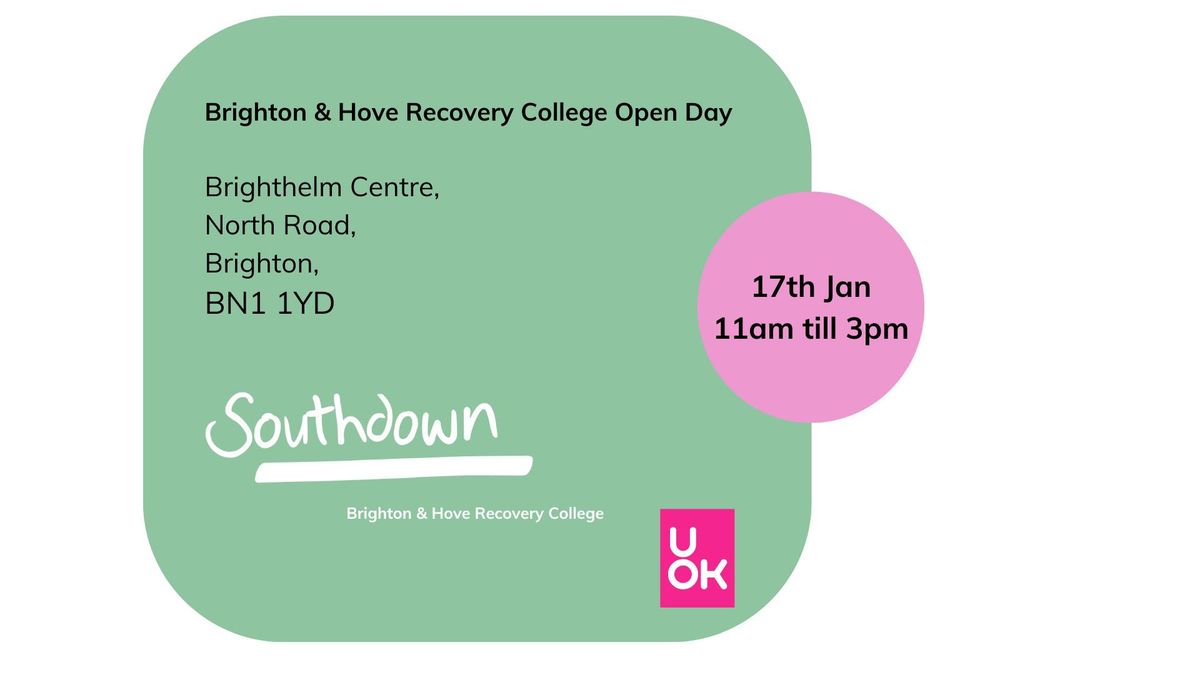 Brighton & Hove Recovery College Open Day 