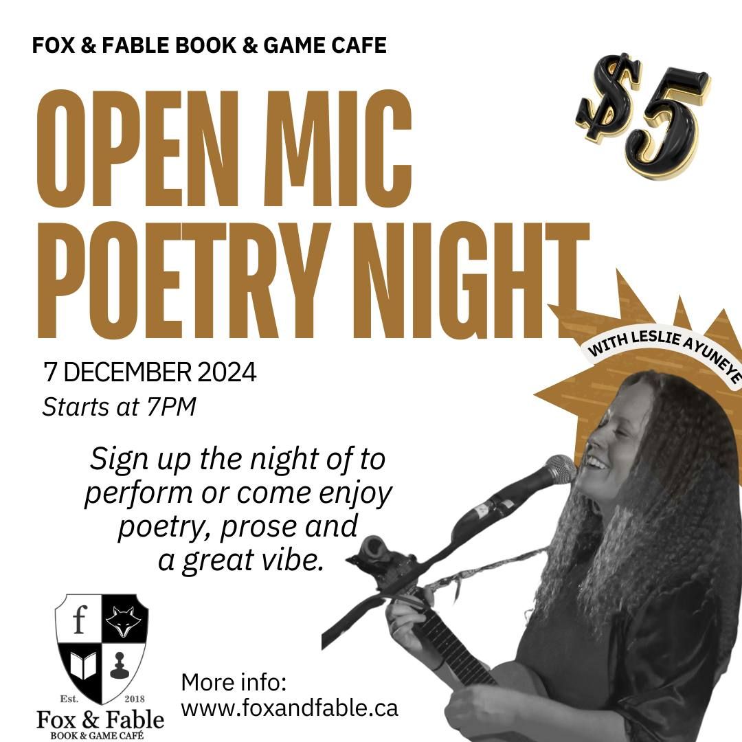 Open Mic Poetry Night with Lesley Ayuneye