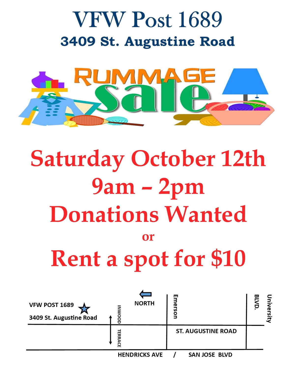 VFW Post 1689 Rummage Sale