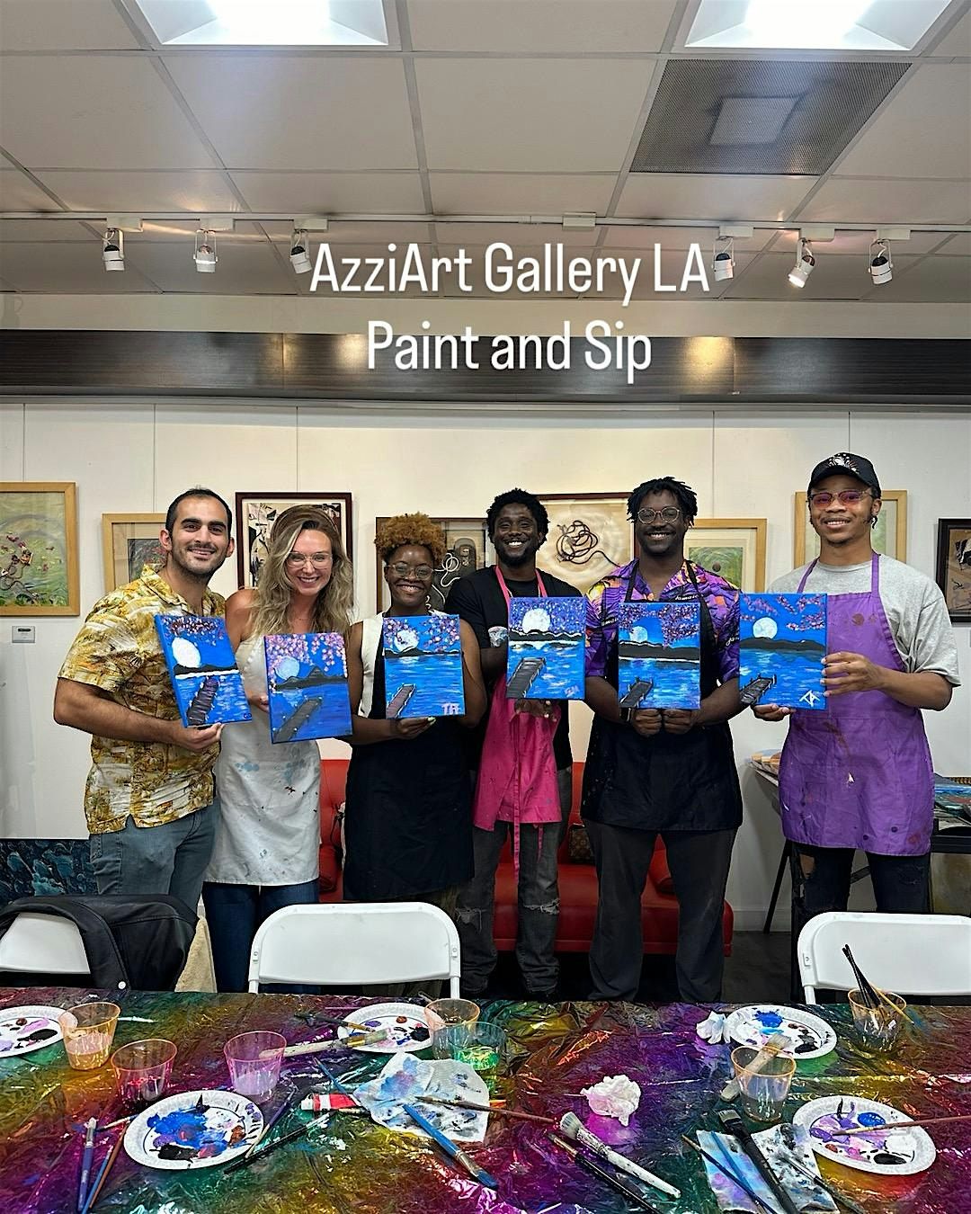 Things to do in LA. Today \u203c\ufe0fBeginners Art Class at AzziArt Gallery LA.