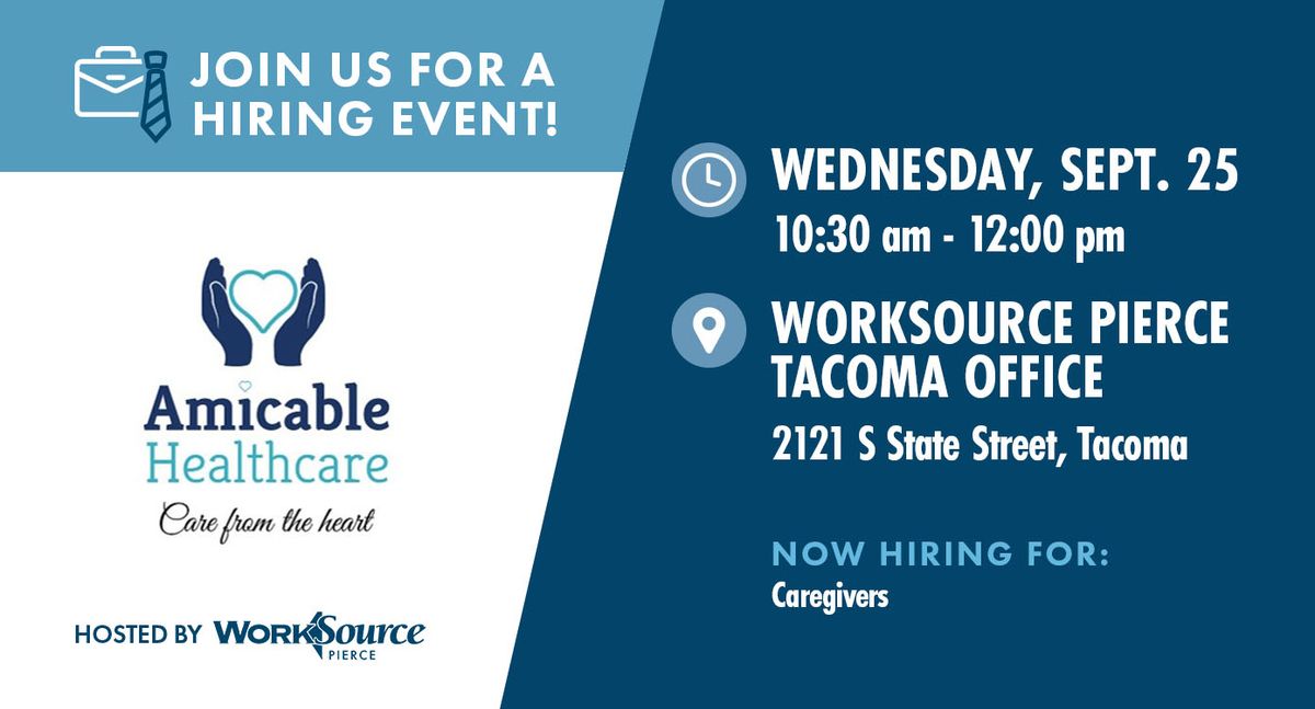 Amicable Healthcare Hiring Event