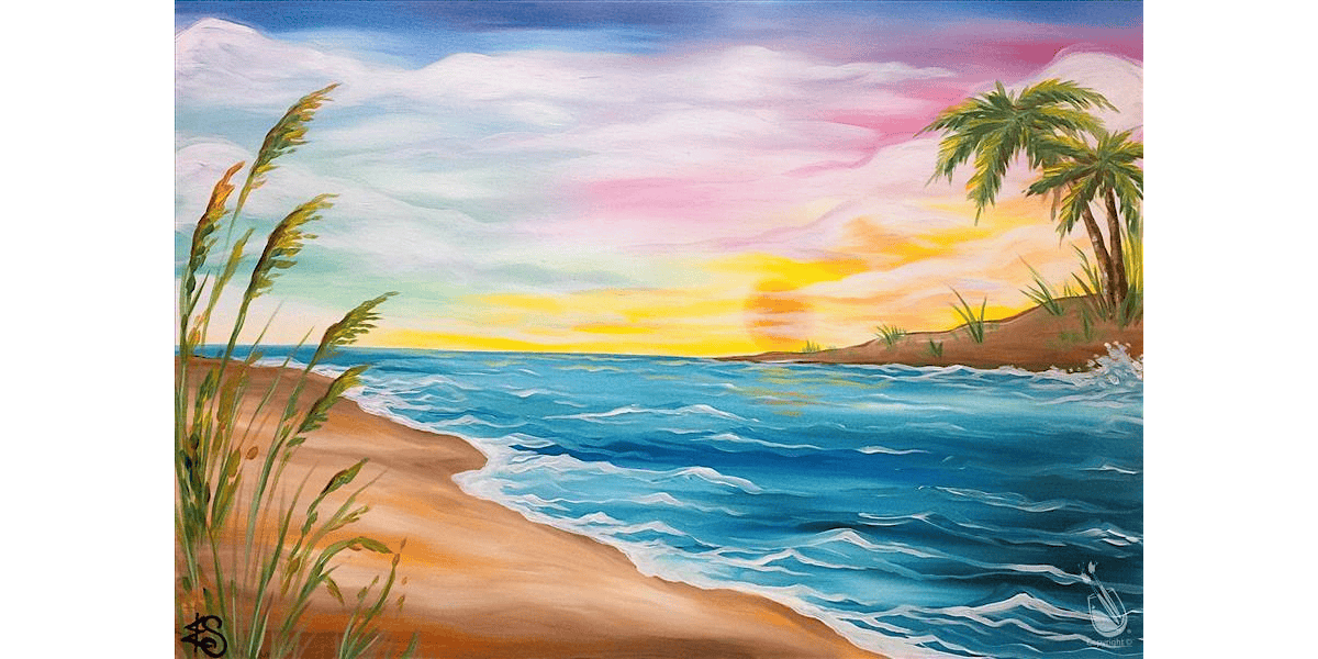 Serene Beach Shores - Paint and Sip in Houston | Classpop!\u2122