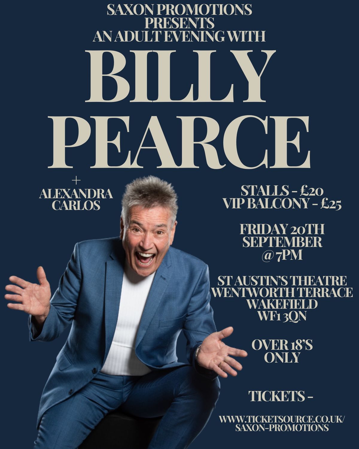 An Adult Evening With Billy Pearce