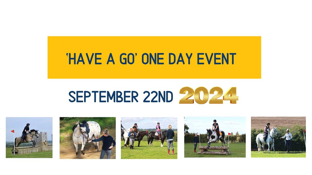 'Have a go' One Day Event (September 2024)