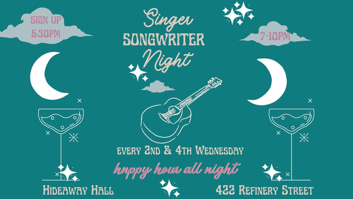 Singer Songwriter Night at Hideaway Hall