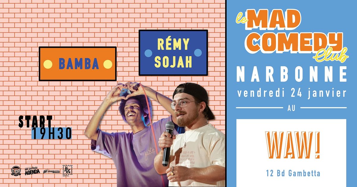 Soir\u00e9e Stand Up avec le Mad Comedy Club au WAW le 24 janvier !