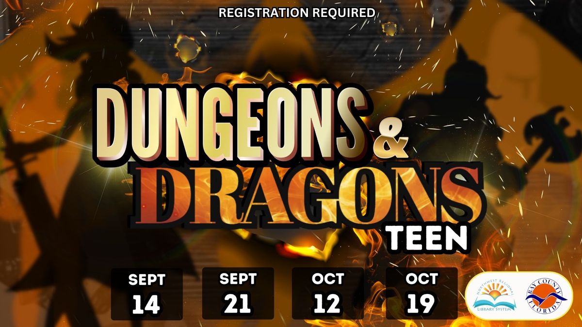 PROGRAM FULL: Teen Dungeons and Dragons (Ages 12 \u2013 17 \/ Registration Required)