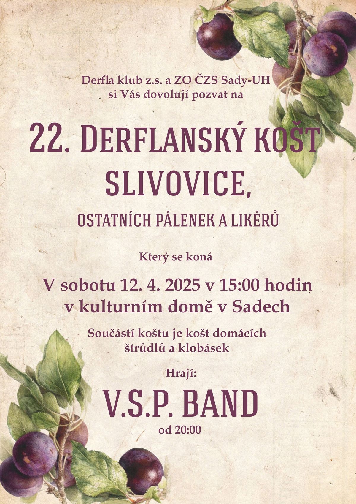 22. Derflansk\u00fd ko\u0161t slivovice