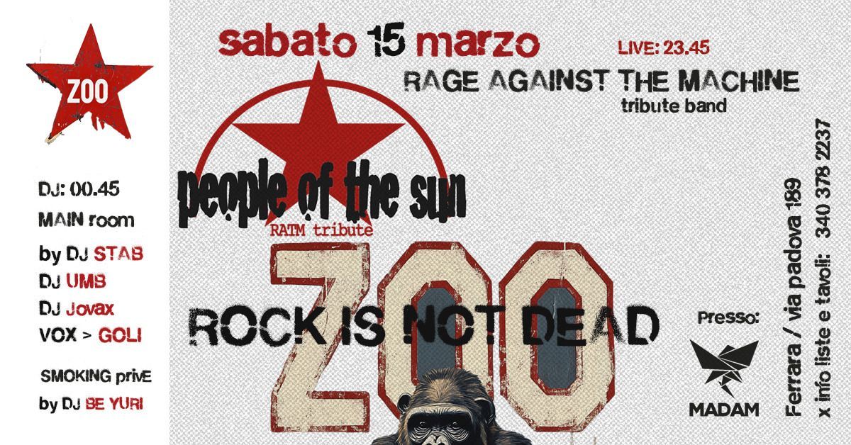 ZOO ANIMAL SOUND w\/ RAGE AGAINST THE MACHINE TRIBUTE 