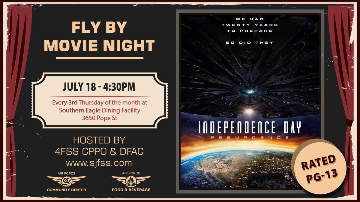 Fly By Movie: Independence Day \u2013 Resurgence (Base Access Only)