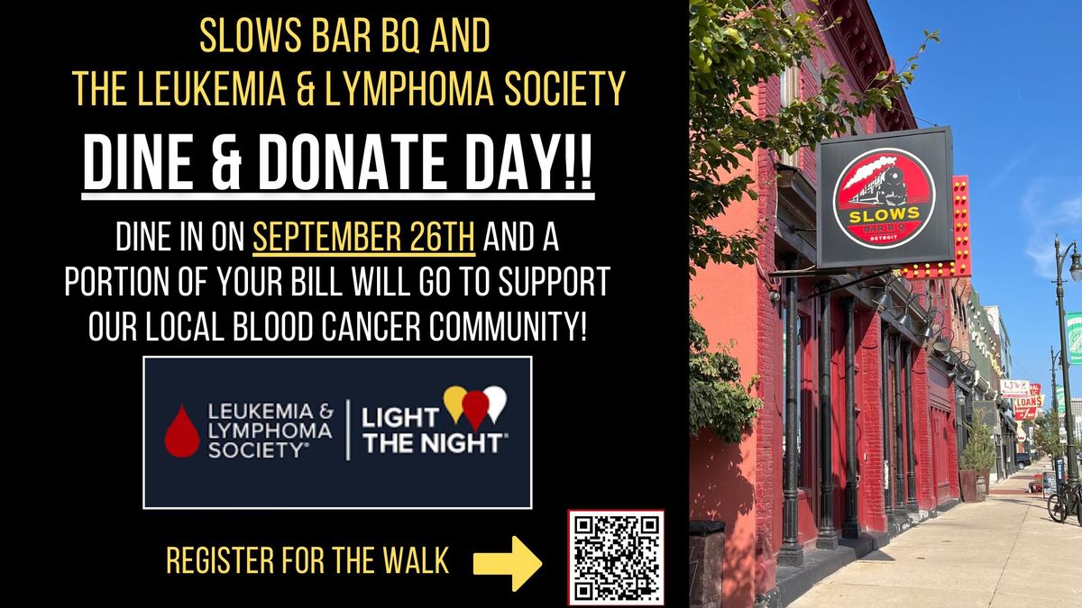 Leukemia & Lymphoma Society Dine & Donate Day at SLOWS