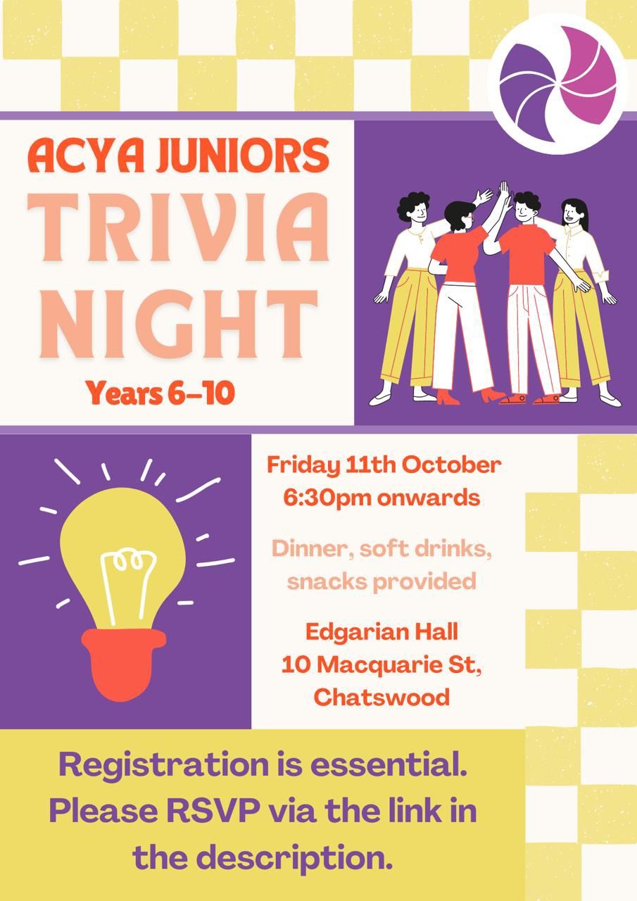 ACYA Juniors Trivia Night