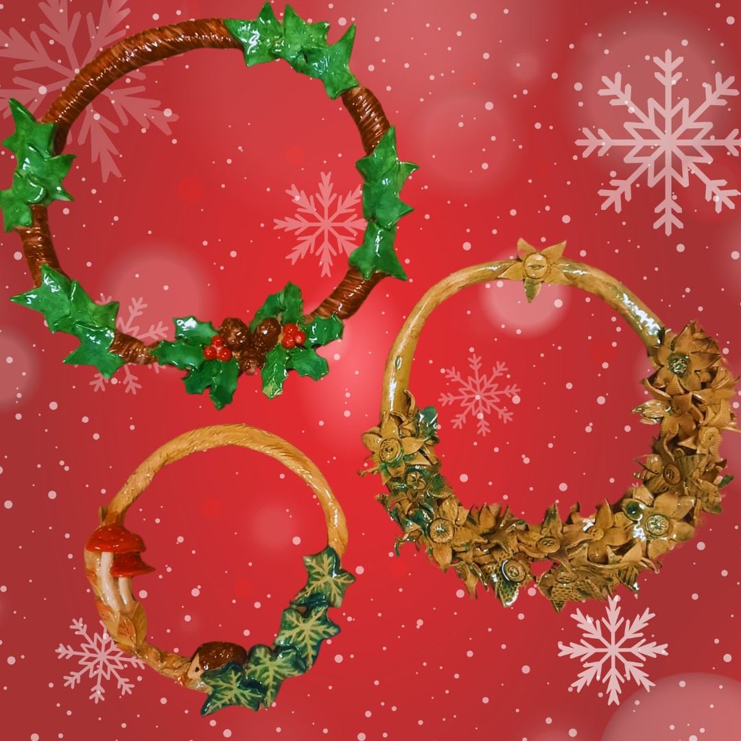 Ceramic Festive Wreath Workshop for Adults