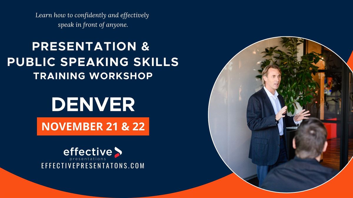 Denver Presentation & Public Speaking Skills