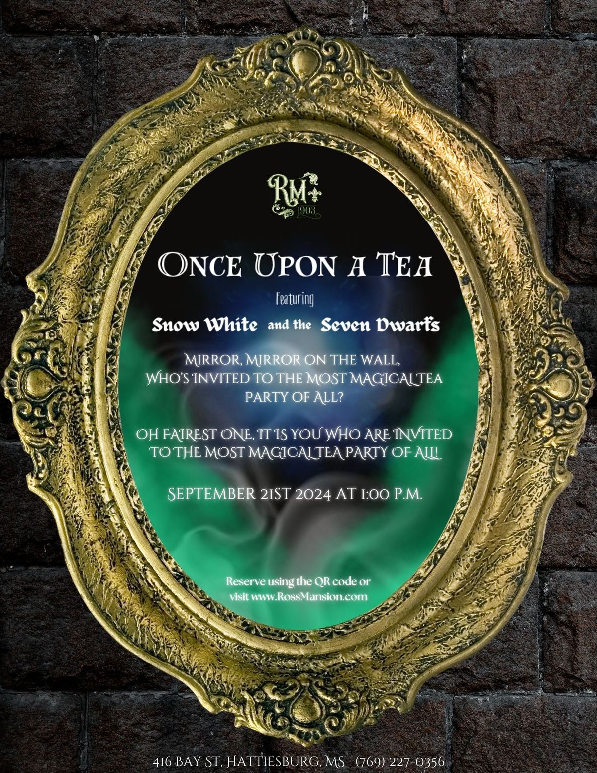 Afternoon Tea Experience: Once Upon A Tea: Snow White and the Seven Dwarfs.  