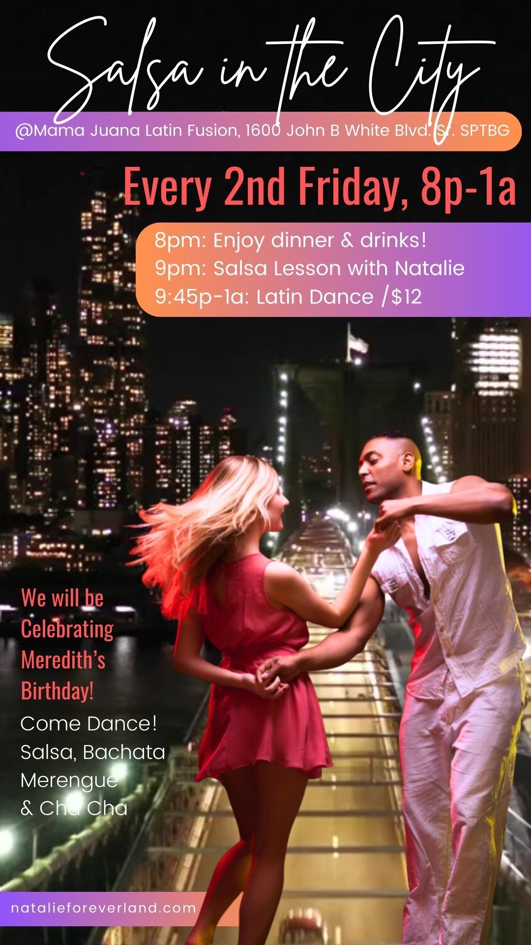 Salsa in the City, Bachata Too! Latin Dance