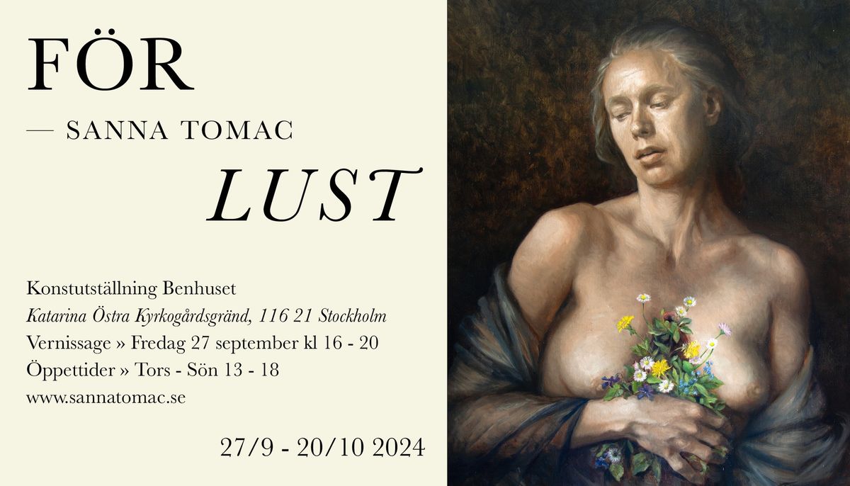 Vernissage: F\u00f6r Lust \u2013 Sanna Tomac