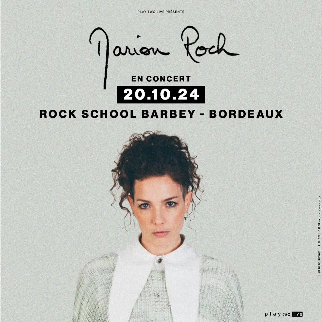 Marion Roch \u2022 20 octobre 2024 \u2022 Rock School Barbey, Bordeaux