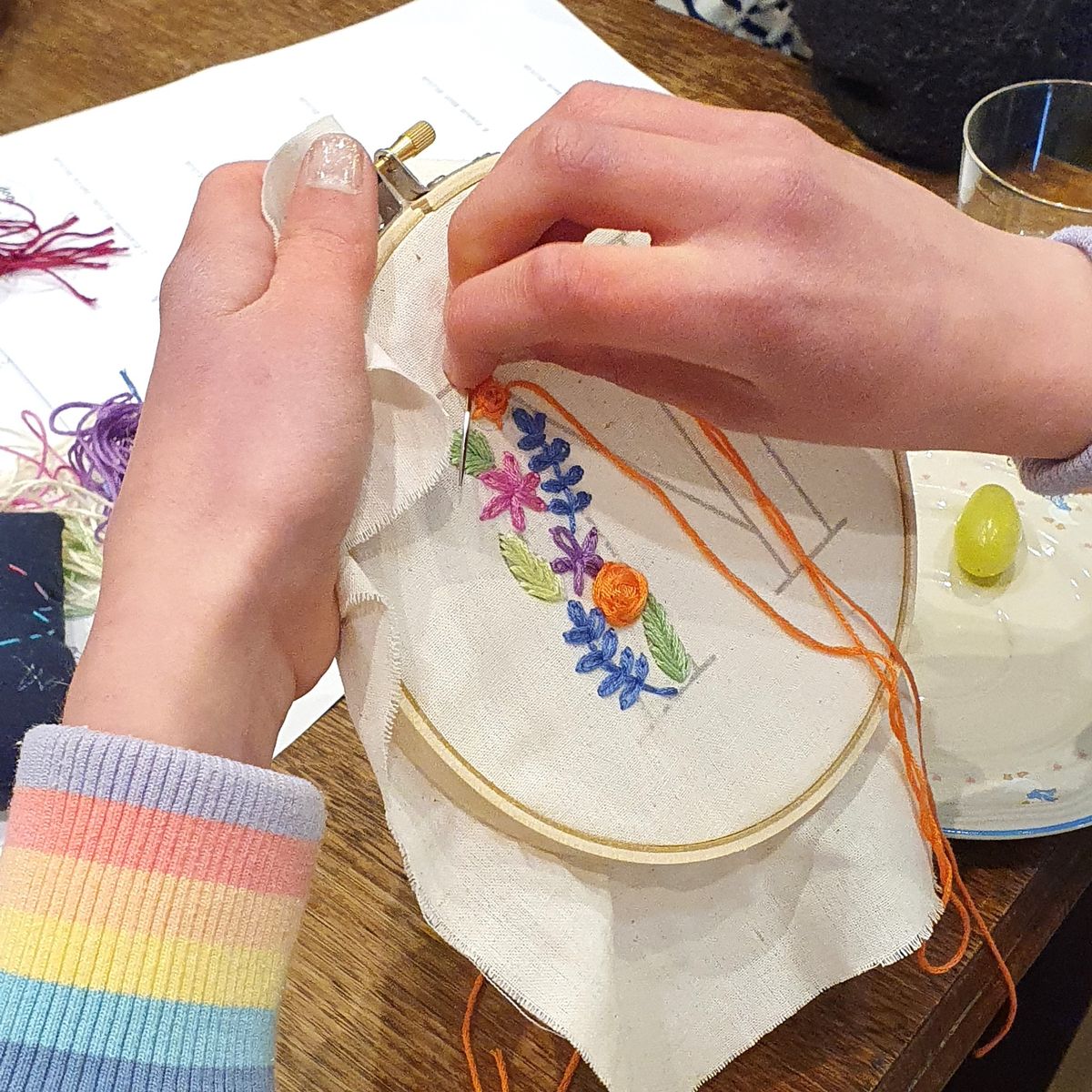 School Holiday Beautiful Alphabet Embroidery Workshop (Age 10+)