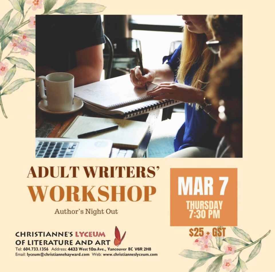 Authors' Night Out: Adult Writers' Workshop