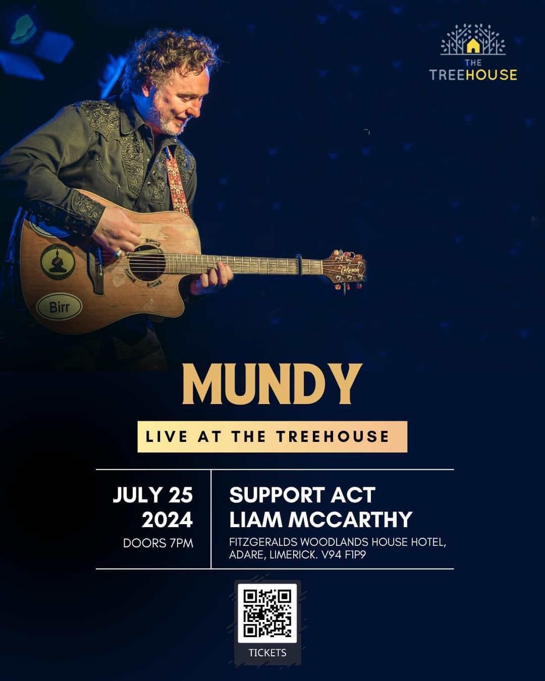 Mundy Solo at the Treehouse, Adare