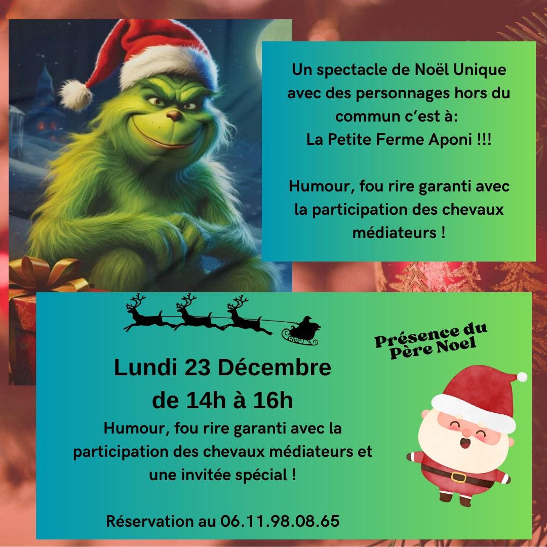 Spectacle de Noel \u00e0 la Petite Ferme Aponi