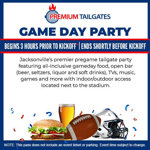 Premium Tailgate Party: Jacksonville Jaguars vs. Indianapolis Colts