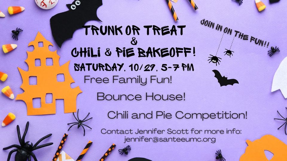 Trunk or Treat and Chili/Pie Competition, Santee UMC, 29 October 2022