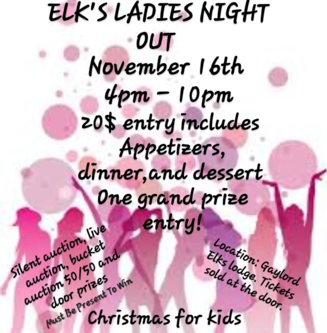 Elk's Ladies Night Out \ud83e\udd8c\ud83d\udc83\ud83c\udf84