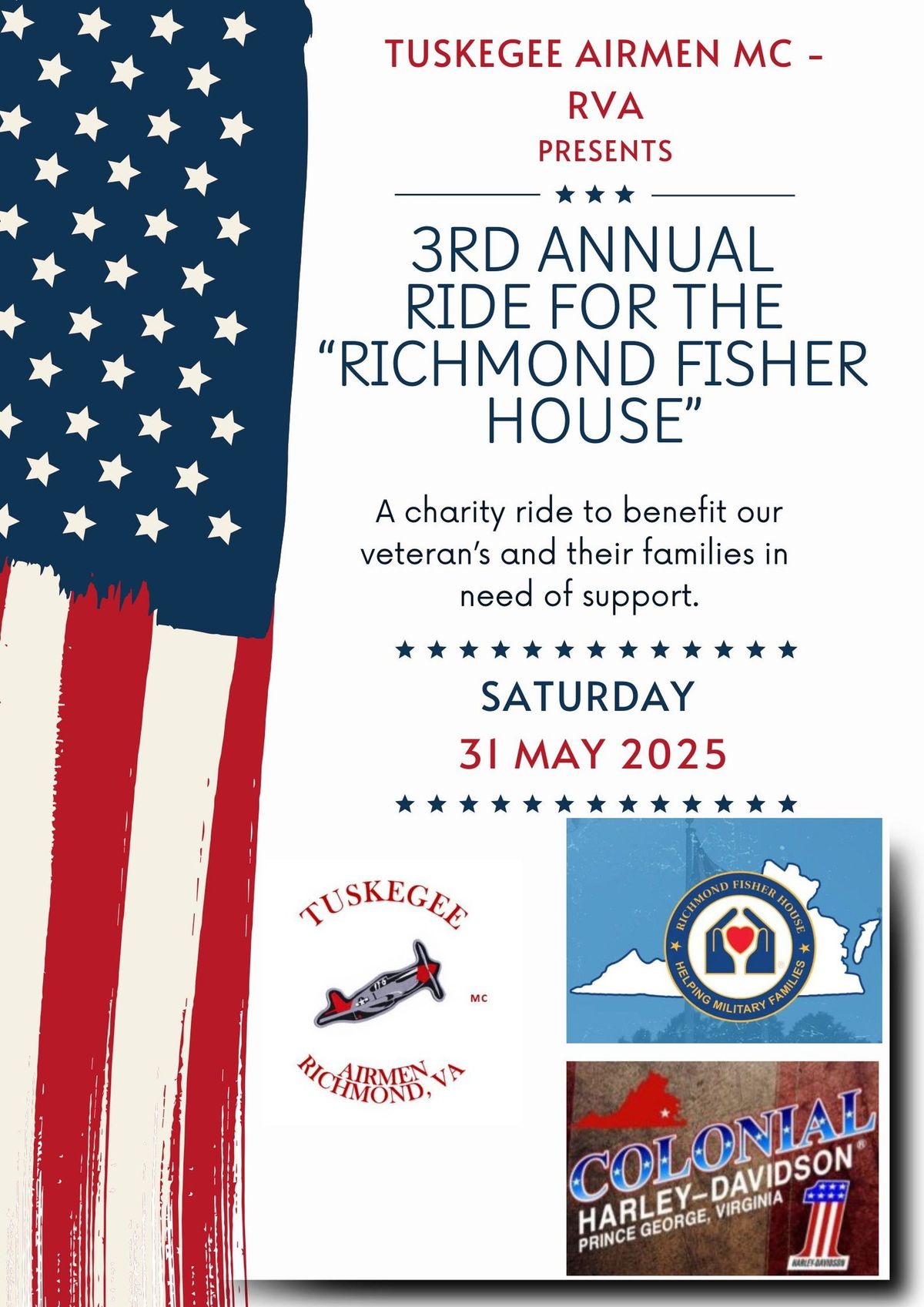 3rd Annual Ride for the Richmond Fisher House 