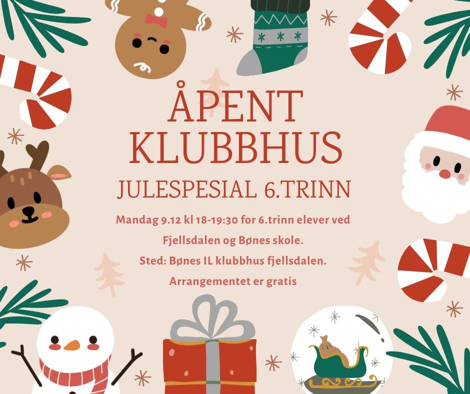 \u00c5pent klubbhus - 6. trinn