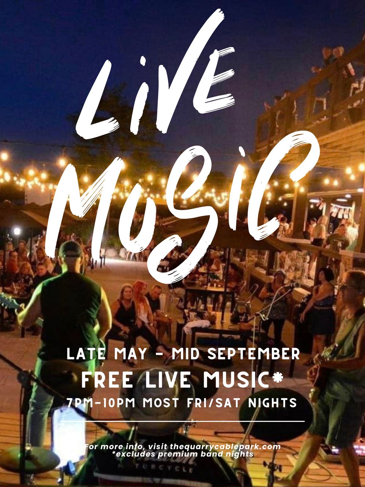 FREE LIVE MUSIC - Quarry Outdoor Lakeside Patio