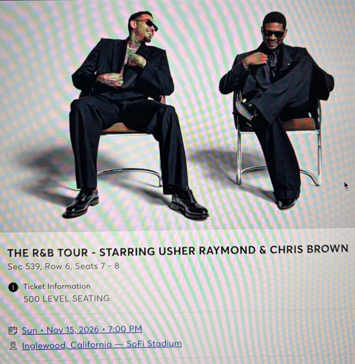 Usher & Chris Brown Inglewood Tickets