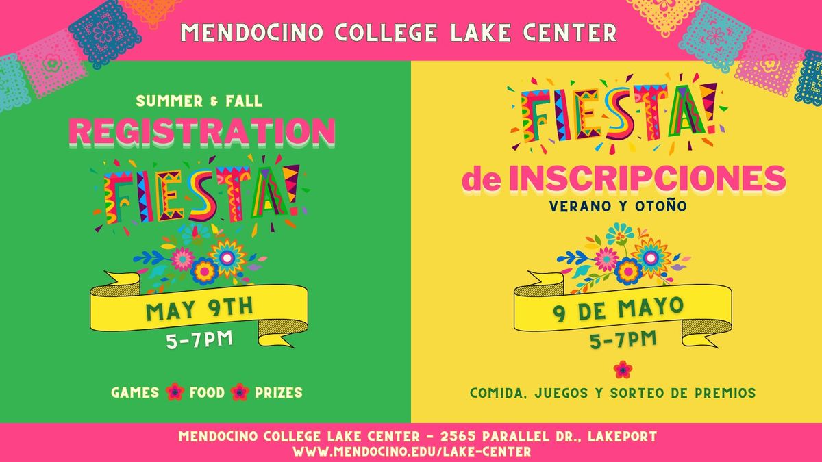 Mendocino College Lake Center Registration Fiesta