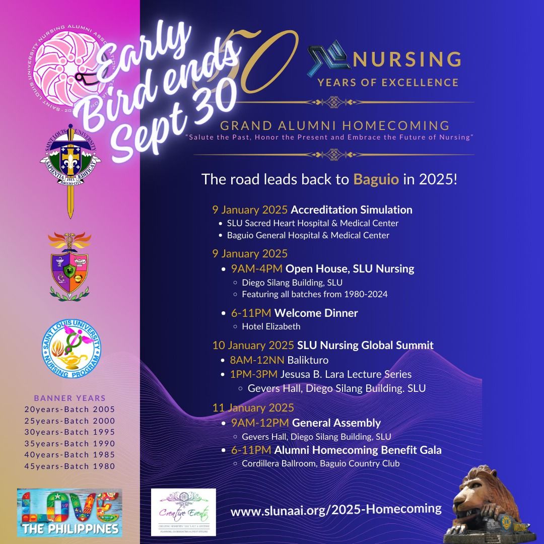 2025 Grand Alumni Homecoming, SLUSON 50th Anniversary & SLU NURSING Global Symposium