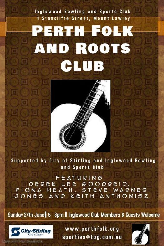 Perth Folk and Roots Club with Fiona Heath and Beats Working