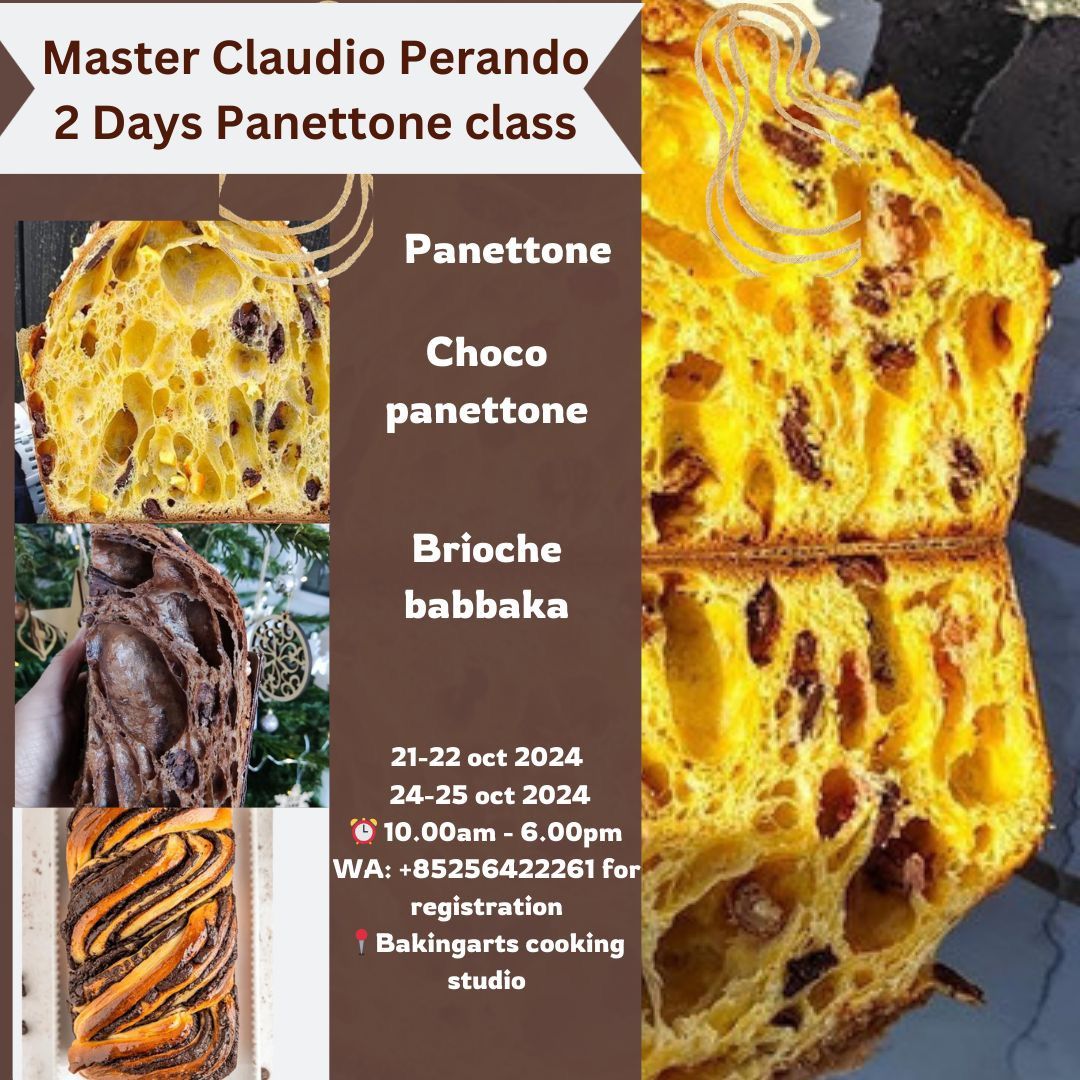 2 Days Panettone Masterclass by Claudio Perando 