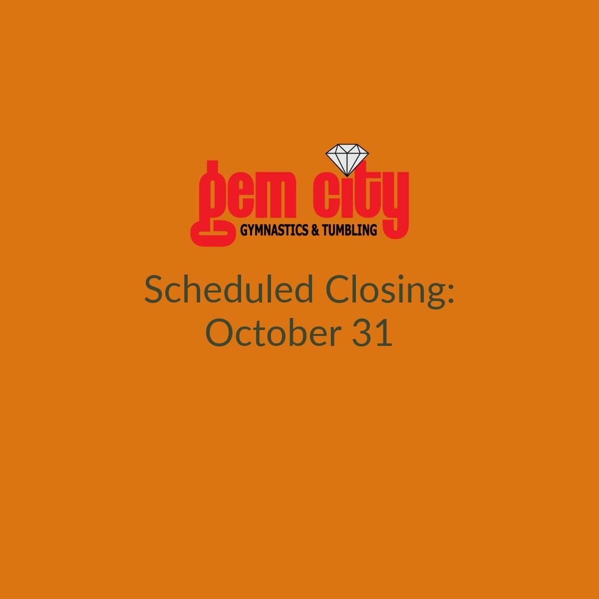 Scheduled Closing: Halloween