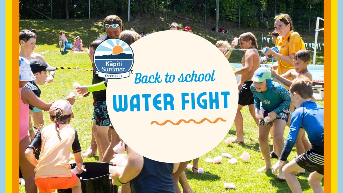 Back to school water fight