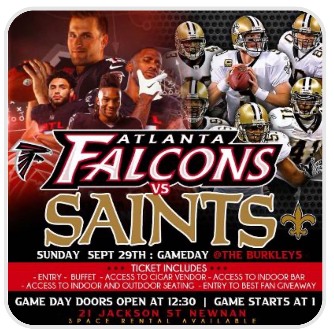 Falcons vs Saints