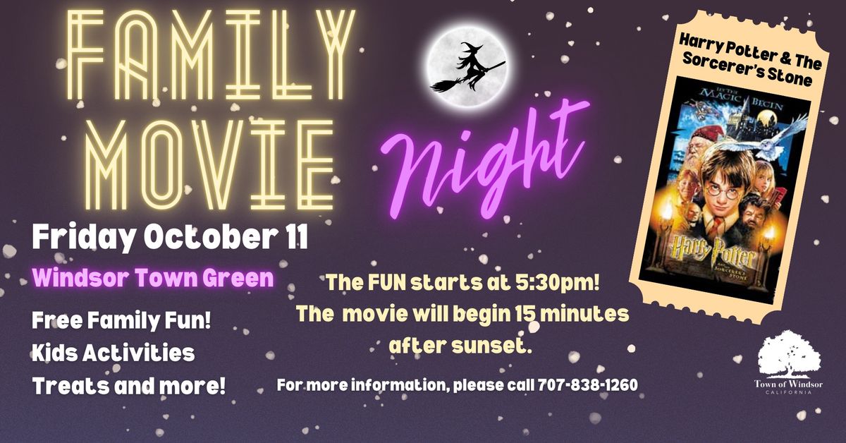 Fall Family Movie on the Green- Harry Potter & The Sorcerer's Stone