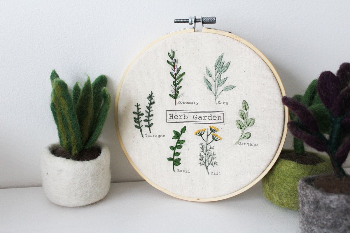 Hand Embroidery Workshop: Inspired by Tatton Park's Kitchen Garden