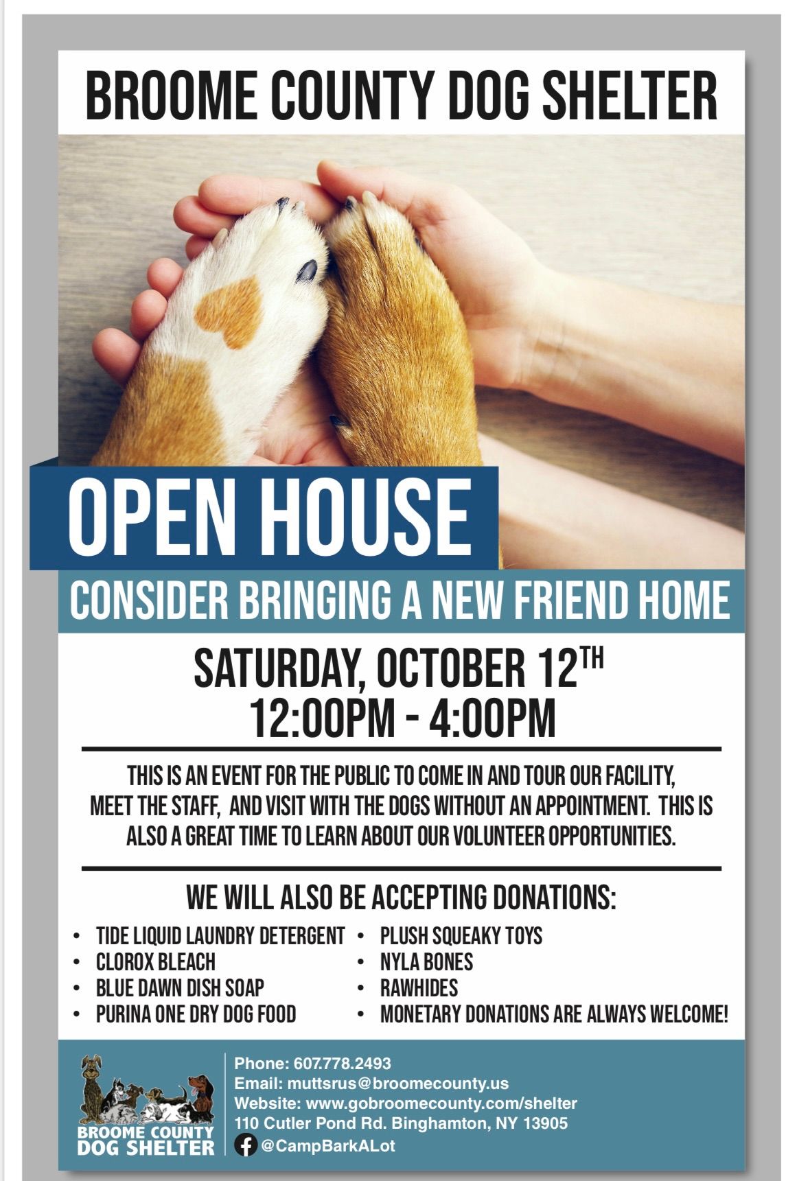 Broome County Dog Shelter Open House!